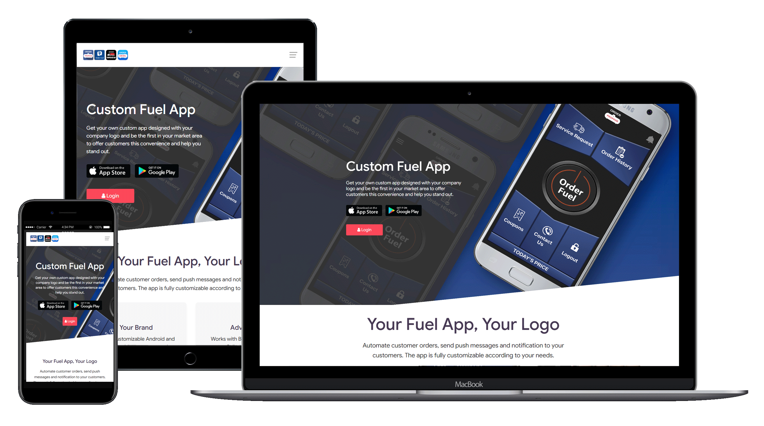 FuelSite.pro website builder for propane companies